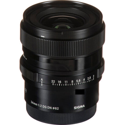 Sigma 24mm f/2 DG DN Lente para Sony E Apertura f/2-22 Distancia Mínima 24mm