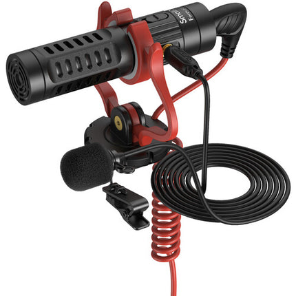 SmallRig Forevala S20 Micrófono On-Camera Shotgun y Lavalier con 3.5mm y Paraviento