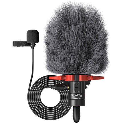 SmallRig Forevala S20 Micrófono On-Camera Shotgun y Lavalier con 3.5mm y Paraviento