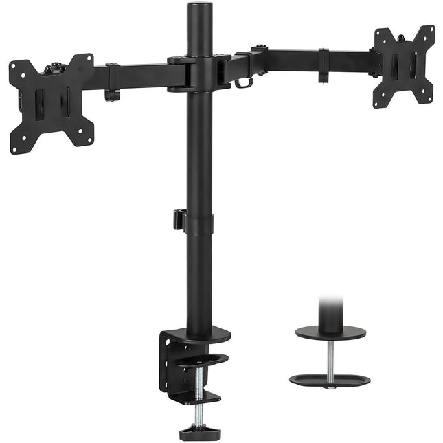 Mount-It! Soporte de Escritorio para Doble Monitor 13-27" Ajustable y Rotativo