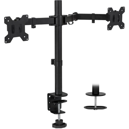 Mount-It! Soporte de Escritorio para Doble Monitor 13-32 Pulgadas Brazo Ajustable y Rotación 360°