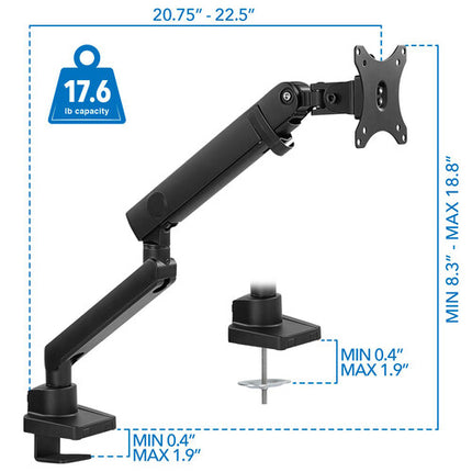 Mount-It! Soporte de Escritorio para Monitor 17-32" Rotación 75 100mm