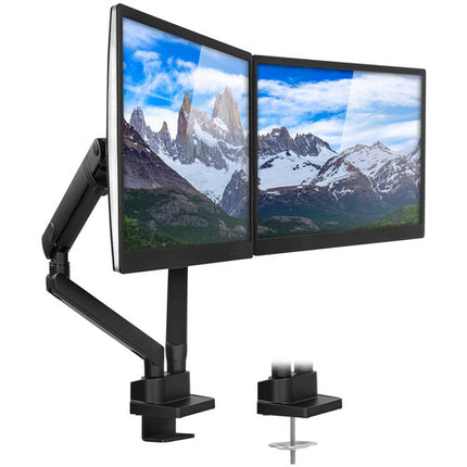 Mount-It! Soporte de escritorio para dos monitores 17 a 32" ajustable