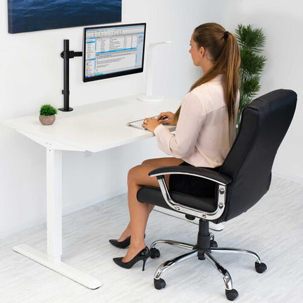Mount-It! Soporte de Escritorio para Pantallas de 13 a 32 Pulgadas con Extensión de Brazo de 16" y Ajuste de Inclinación