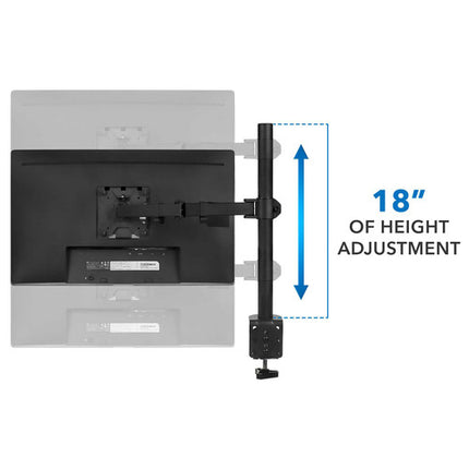 Mount-It! Soporte de Escritorio para Pantallas de 13 a 32 Pulgadas con Extensión de Brazo de 16" y Ajuste de Inclinación