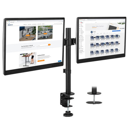Mount-It! Soporte de Escritorio para Doble Monitor 13-32 Pulgadas Brazo Ajustable y Rotación 360°