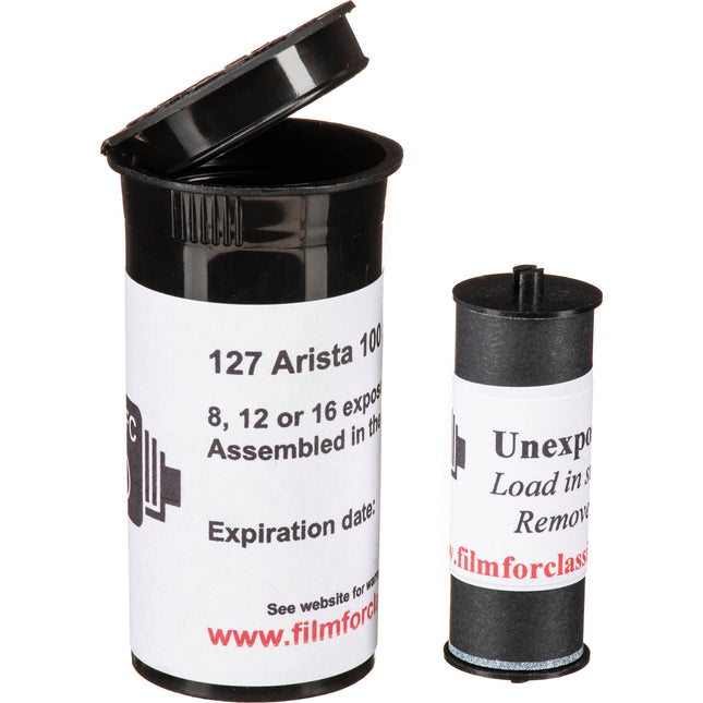 Film for Classics EDU Ultra 100 película negativo blanco y negro 127 rollo panchromática grano fino alta nitidez