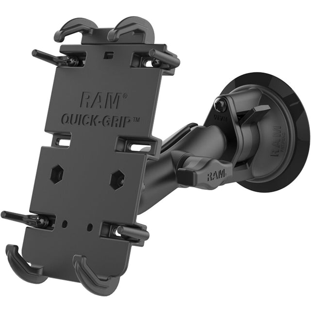 RAM Mounts Quick-Grip XL Soporte para Teléfono con Ventosa Twist-Lock