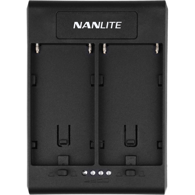 Nanlite 15V Adaptador de Batería Dual NP-F para Montura V 2x NP-F