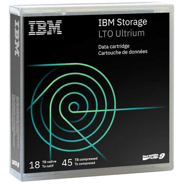 IBM LTO Ultrium 9 Cartucho de Datos 18TB Capacidad Nativa 400MBs Velocidad