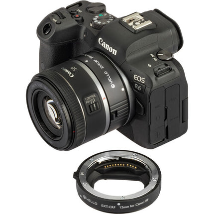 Vello Tubos de Extensión Automáticos para Lentes Canon RF 12 y 20mm Metal