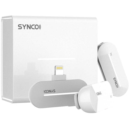 Synco P2L Sistema Micrófono Inalámbrico Digital 2 Personas Blanco Perla 2.4 GHz 5 Horas Batería Estuche Carga