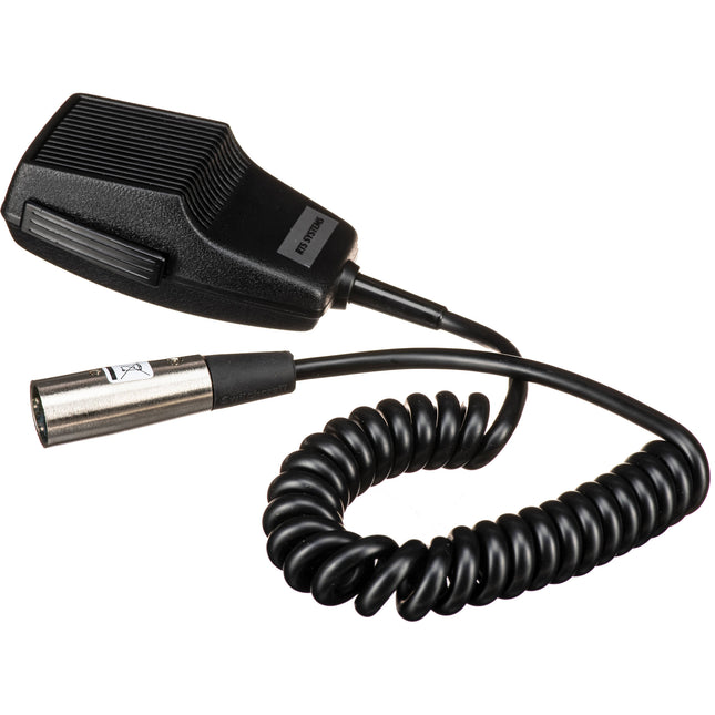 RTS PTT A4M Micrófono de Mano Push-to-Talk Diseño Compacto Cable En Espiral