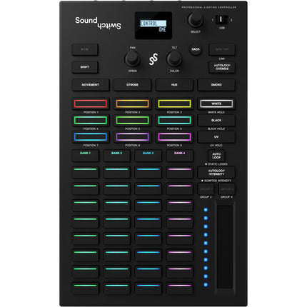 SoundSwitch Control One controlador profesional de iluminación con USB dual y DMX dual