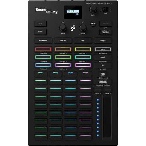 SoundSwitch Control One controlador profesional de iluminación con USB dual y DMX dual