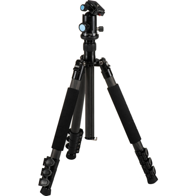 Sirui ET-2204 Trípode de Fibra de Carbono 57" Capacidad 12kg con Cabezal E-20