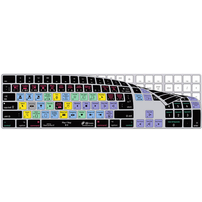 KB Covers Final Cut Pro funda teclado Apple Magic con teclas codificadas y ajuste preciso