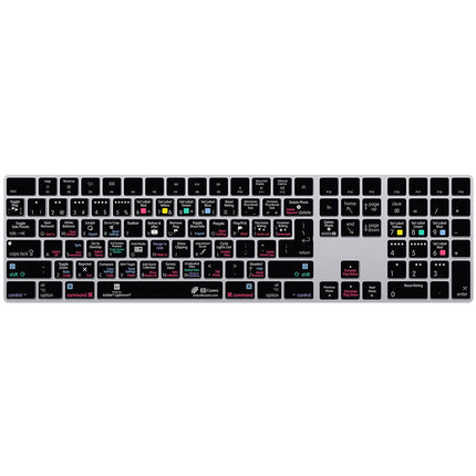 KB Covers Funda Teclado Lightroom Classic para Apple Magic Keyboard con Números Silicona Fácil Limpieza