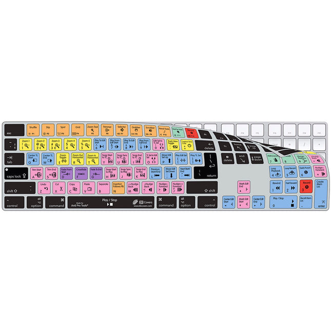 KB Covers Pro Tools Funda Teclado Apple Magic con Teclado Numérico 2016 Silicona Colorida Antideslizante