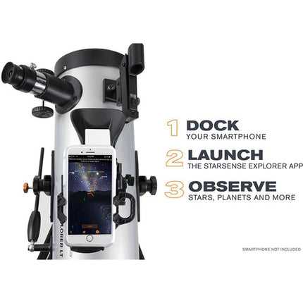 Celestron StarSense Explorer LT 114AZ Telescopio Reflector 114mm Filtro Solar EclipSmart