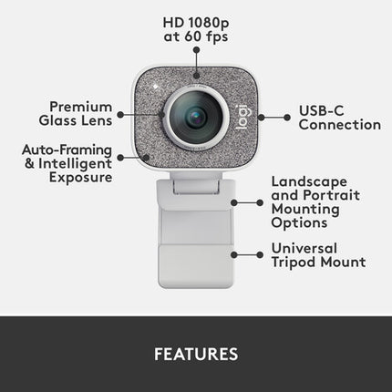 Logitech StreamCam Kit de Streaming con Webcam 1080p 60fps y Micrófono USB Blue Yeti