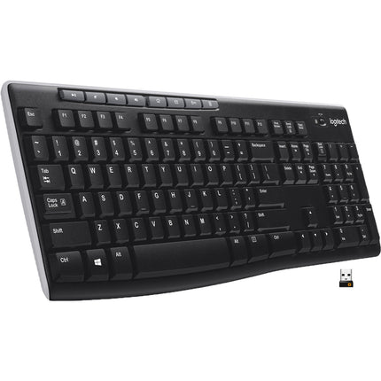 Logitech K270 Teclado inalámbrico USB alcance 10 m batería 2 años
