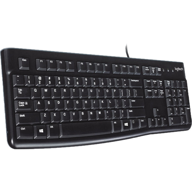 Teclado USB Logitech K120 Resistente a Derrames Compatible Windows Linux