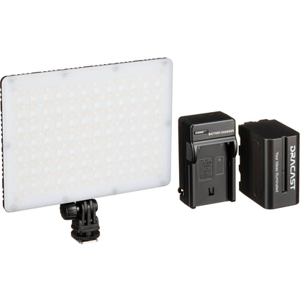 Dracast LED240 X Series Luz LED RGBWW con Control App Batería 2800-6500K 15W 6600mAh