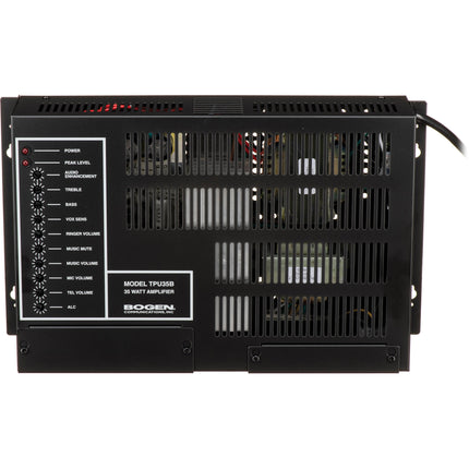 Bogen TPU35B Amplificador de Megafonía Teléfono 35W Salida 25V y 70V