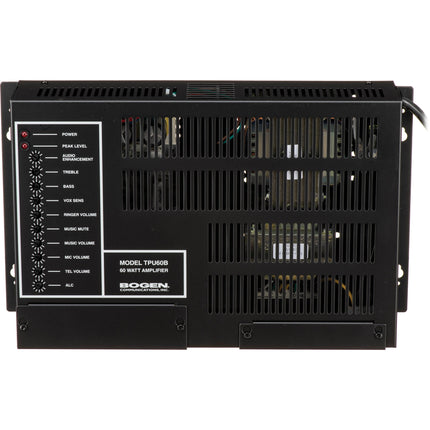Bogen TPU60B Amplificador de Megafonía Telefónica 60W Salida 25V 70V