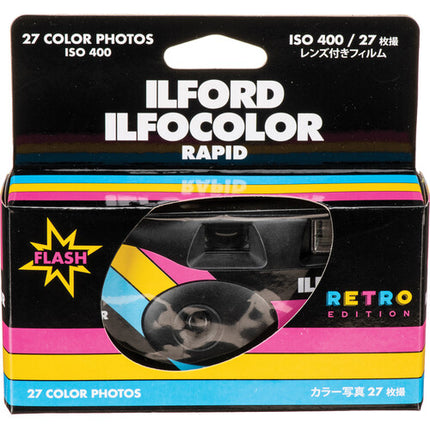 Ilford ILFOCOLOR Rapid cámara desechable 27 exposiciones ISO 400 flash integrado