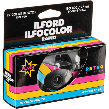 Ilford ILFOCOLOR Rapid cámara desechable 27 exposiciones ISO 400 flash integrado