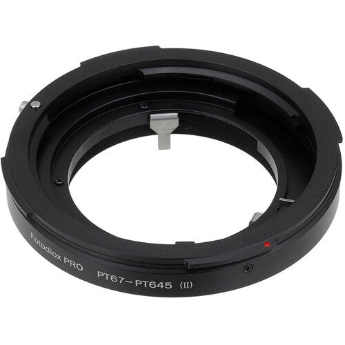 FotodioX Pro Adaptador Montura para Lente Pentax 6x7 a Cámara 645 Metal Cromado