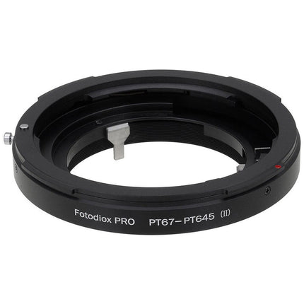 FotodioX Pro Adaptador Montura para Lente Pentax 6x7 a Cámara 645 Metal Cromado