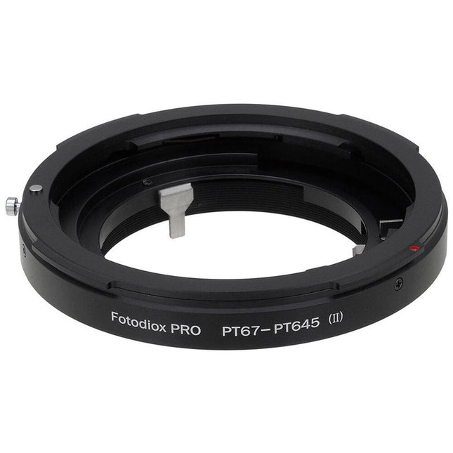 FotodioX Pro Adaptador Montura para Lente Pentax 6x7 a Cámara 645 Metal Cromado