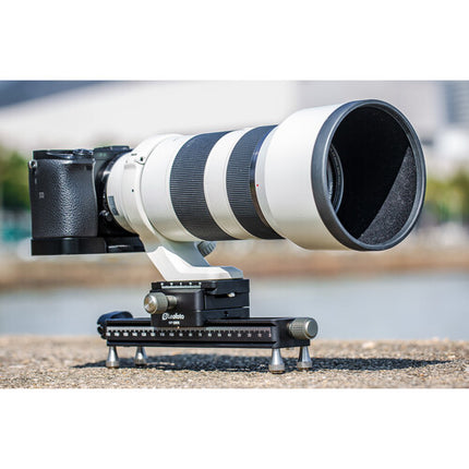 Leofoto MP-180S Riel de Enfoque Macro con Sistema QR Giratorio 7.1" 17.6 lb 6.7" de desplazamiento