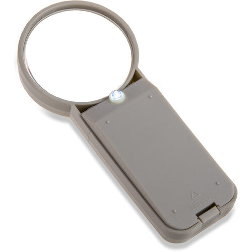 Carson Lupa Iluminada de Mano 5x 2.5 Pulg Asférica LED con Claridad Mejorada