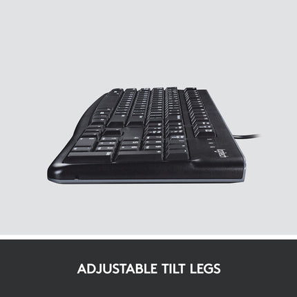 Teclado USB Logitech K120 Resistente a Derrames Compatible Windows Linux