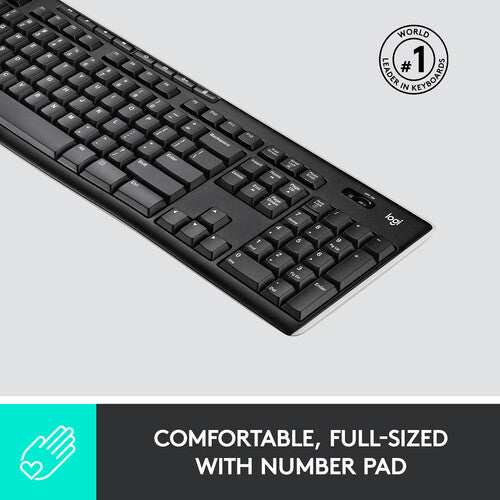 Logitech K270 Teclado inalámbrico USB alcance 10 m batería 2 años