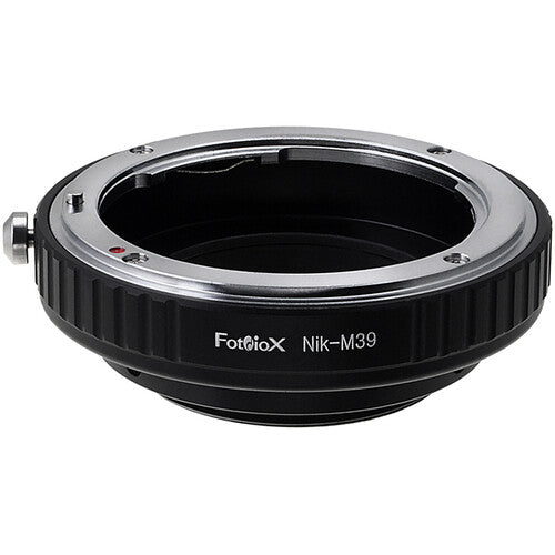 FotodioX Adaptador Montura para Lente Nikon F a Cámara M39 con Enfoque Infinito y Mecanismo de Bloqueo