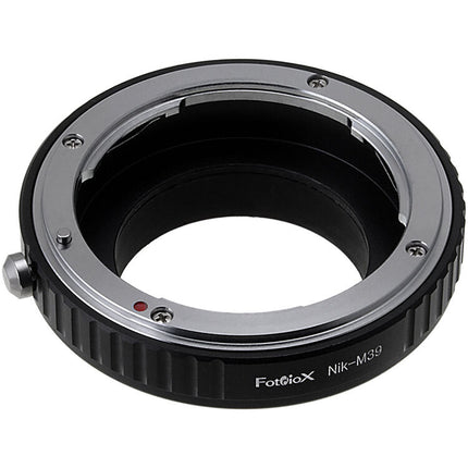 FotodioX Adaptador Montura para Lente Nikon F a Cámara M39 con Enfoque Infinito y Mecanismo de Bloqueo