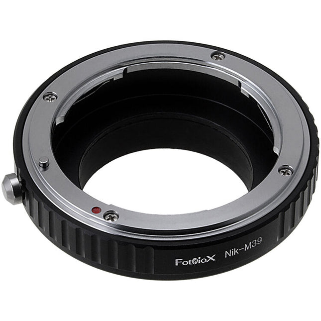 FotodioX Adaptador Montura para Lente Nikon F a Cámara M39 con Enfoque Infinito y Mecanismo de Bloqueo
