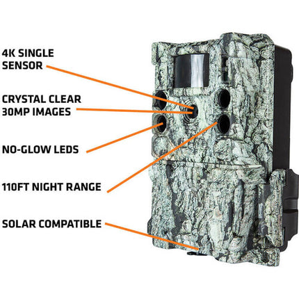 Bushnell Core S-4K Cámara de Rastreo Camo 30MP Video 4K 110ft
