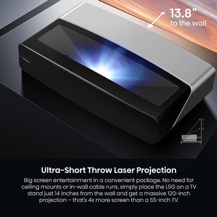 Hisense L5G Proyector Láser DLP 2700 Lúmenes UHD 4K 120" Pantalla