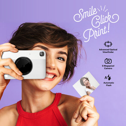 Kodak PRINTOMATIC Cámara Instantánea Digital 5MP con Flash y Batería Recargable