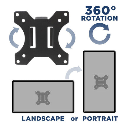 Mount-It! Soporte para TV y Monitor hasta 32" 17.6 lb Capacidad 360° Rotación