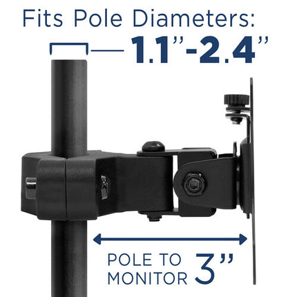 Mount-It! Soporte para TV y Monitor hasta 32" 17.6 lb Capacidad 360° Rotación