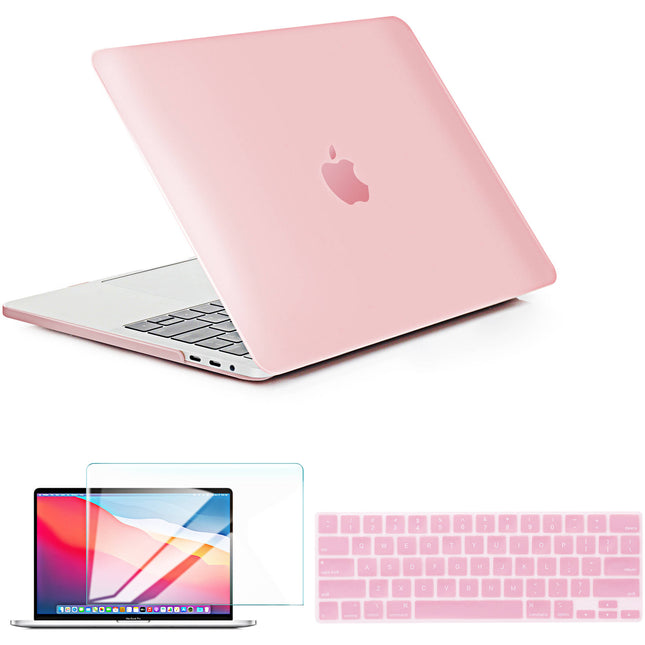 TechProtectus Funda Dura con Protector y Cover Teclado para MacBook Air 13 pulgadas Rose Quartz