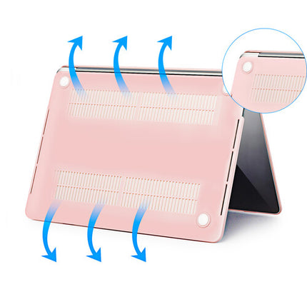 TechProtectus Funda Dura con Protector y Cover Teclado para MacBook Air 13 pulgadas Rose Quartz