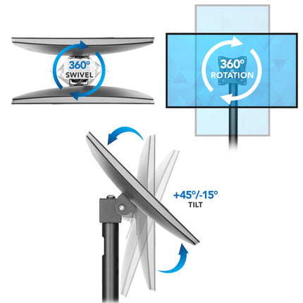 Mount-It! Soporte para Monitor Punto de Venta VESA 75x75 100x100 Ajustable hasta 15kg